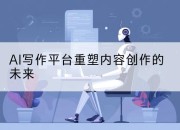 AI写作平台重塑内容创作的未来