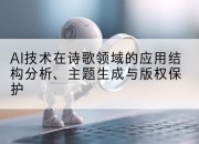 AI技术在诗歌领域的应用结构分析、主题生成与版权保护