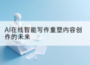 AI在线智能写作重塑内容创作的未来