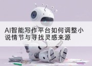 AI智能写作平台如何调整小说情节与寻找灵感来源